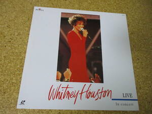 ◎Whitney Houston ホイットニー・ヒューストン★In Concert - Live/日本レーザーディスク Laserdisc 盤☆シート