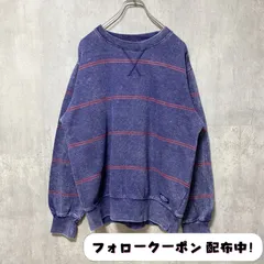 古着 used　Brooklyn Cloth　長袖スウェット　トレーナー　ネイビー　レトロ　オーバーサイズ