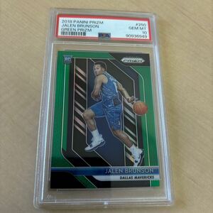 NBA PSA10 2018-19 PRIZM Base RC Green JALEN BRUNSON MAVS KNICKS