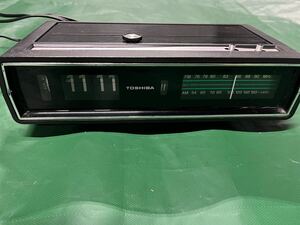 TOSHIBA digital clock radio レトロ　アンティーク　ジャンク