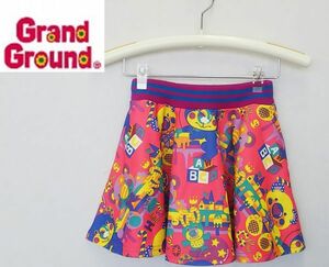 ●GRAND GROUND*スカート*サイズ6*120～125*グラグラ*子供服*キッズ*アニマル柄*グランドグランド　＃3844