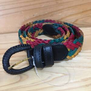 新品 RASTA BELT ラスタ ベルト レザー編み込みベルト REGGAE レゲエ