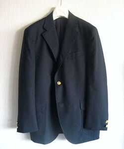 定価56,100円 美品 J.PRESS & SON’S AOYAMA×Unfowld NEW AUTHENTIC 3B BLAZER ぺピンメリノ ブレザー 金ボタン 段返り3Bジャケット NAVY