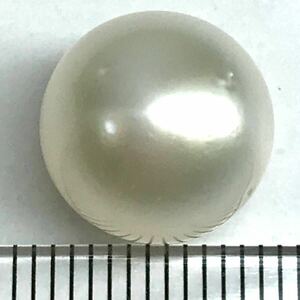 (南洋白蝶真珠12.130ct)j 約12.0×12.0mm ルース 裸石 宝石 south sea pearl 真珠 DC0/DC0 i