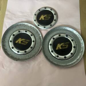 C105-7★希少品！SSR スピードスター KOENG ケーニッヒ アルミホイール用センターキャップ 中古3枚★外径約149mm★一枚皿プレートなし