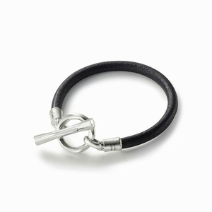 GARNI ガルニ GB22011 Cord Bracelet レザーブレスレット BLACK 正規通販品