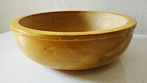蕎麦 こね鉢　直径36cm　栓（セン材・センノキ） / そば道具 手打ち ソバ　くりぬき 木鉢