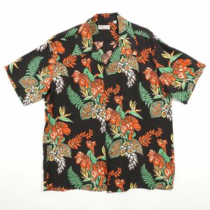 美品 SUN SURF サンサーフ SS38322 ハワイアンシャツ FLOURISH FLOWERS #21525 送料360円 東洋 アメカジ アロハシャツ