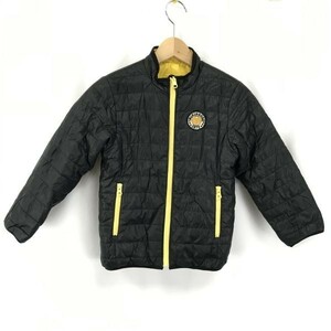 MIKI HOUSE★リバーシブル/中綿入りブルゾン/ジャケット【kids size-120/黒×黄/black×yellow】Coats/Jackets/Jumpers◆BG955