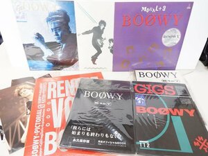 BOOWY 写真集 4冊 レコード 3枚 まとめて★BtoY GIGS RENDEZ-VOUS■MORAL+3 BEATEMOTION JUSTAHERO