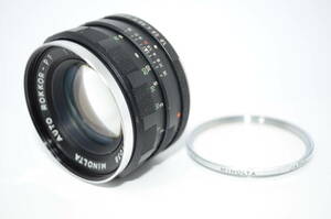 【外観特上級】minolta ミノルタ　AUTO ROKKOR-PF　55㎜ 1.8　#s4882