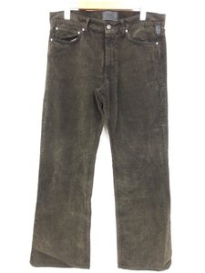 アーカイヴ【ヴェルサーチジーンズ】メデューサ コーデュロイパンツ ジーンズ (メンズ) size35/49 暗めのカーキ系 イタリア製□32MPA2485□