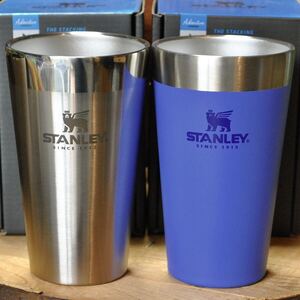 スタンレーSTANLEYスタッキング真空パイント2色セット【シルバー＆アイリスブルー】正規品 真空断熱タンブラー ペア アウトドア BBQ