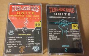 【カセットテープ】フィリピン産バンドコンピ！V.A. /Young Angry Bands Unite Volume 1&2セット。