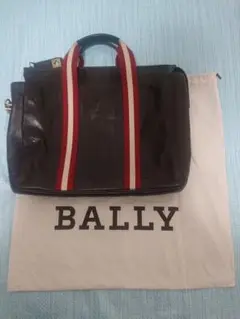 美品 BALLY ストライプトート　トレインスポッティング　レザー