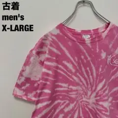 古着 ギルダン Tシャツ ブリーチビッグサイズ 目立つ ピンク XL