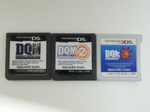 ユ■/Zこ7228　Nintendo DS、3DSソフトのみ / ドラゴンクエストモンスターズ DQM、DQM2、DM3 / 3個セット ソフト読込OK /ジャンク/保証無