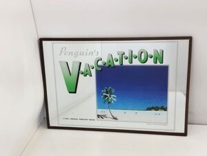 サ/ パブミラー 永井博 Penguin′s VACATION 1981年 インテリアミラー /HY-0545