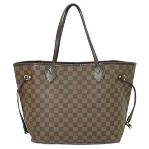 本物 ルイヴィトン LOUIS VUITTON LV 旧型 ネヴァーフル MM ダミエ エベヌ トートバッグ ショルダーバッグ ブラウン N51105