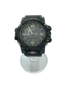 CASIO◆ソーラー腕時計・G-SHOCK/デジアナ/BLK/BLK