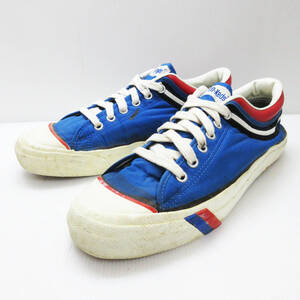 KM-4929【スニーカー】90s PRO-Keds/プロケッズ★TIGER タイガー★MADE IN KOREA 韓国製★10 1/2★ヴィンテージ ナイロン★ブルー系★