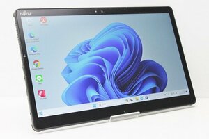 1円スタート タブレットPC Windows11 富士通 ARROWS Tab Q738 第7世代 Core i3 SSD128GB メモリ4GB カメラ 13.3インチ WPS office搭載