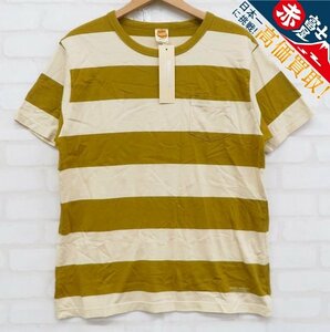 8T2207【クリックポスト対応】TROPHY CLOTHING ワイドボーダーショートスリーブTシャツ TR23SS-205 トロフィークロージング