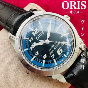 ORIS/オリス★【整備済み】超美品・稼働品/ヴィンテージ/スイス/ 17J/メンズ腕時計/アンティーク/機械式手巻き/アナログ/革ベルト301