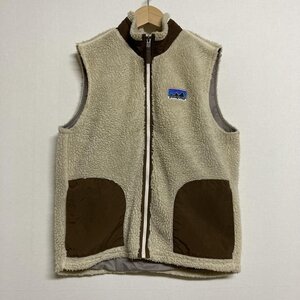 パタゴニア Patagonia キッズレトロXフリースベスト 65617 ベスト XL ベージュ / ベージュ X 茶 / ブラウン ワンポイント X ロゴ、文字