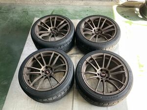 レイズ　グラムライツ57XR 19インチ 10.5J タイヤ ホイール 275/35R19 RE71R 2021年式　中古品　Z34 V36