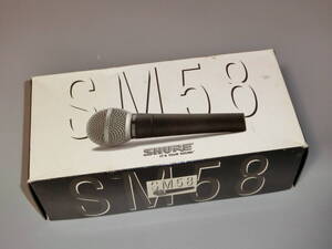 SHURE シュア ダイナミックボーカルマイク　SM58　箱説付き　動作未確認