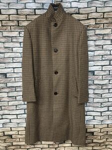 極美品★CELINE セリーヌ★21AW 2M698562K HIGH NECK COLLAR COAT IN HOUNDSTOOTH WOOL ハイネック千鳥格子オーバーサイズコート