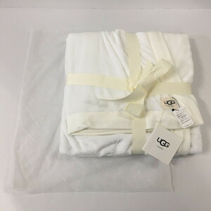 TEI【現状渡し品】 UGG アグ DUFFIELD THROW ブランケット ホワイト 【208-220728-HO-9-TEI】