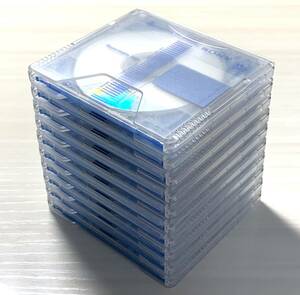 ★美品★中古MD ミニディスク 10枚セット minidisc 動作OK SONY Pearl Blue 74 使用済 Mini Disc ソニー