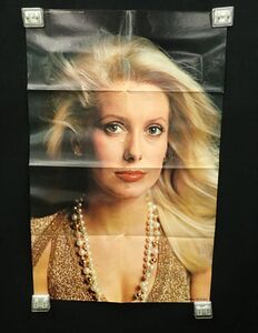 ♪06 ポスター279 カトリーヌ・ドヌーブ ロードショー3月号付録 昭和47年 3月♪Catherine Deneuve/女優