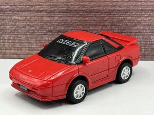 即決有★プルバックカー トヨタ TOYOTA 初代 MR2 AW11 レッド 赤★ミニカー