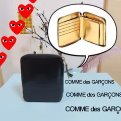 COMME des GARCONS ミラー 折り財布 レザー コムデギャルソン