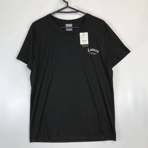 未使用 Lowren ローレン フィットネス 半袖Tシャツ ブラック 冷感生地 36(Sサイズ) プリントロゴ⑤ フィルモア クロノス