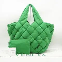 BOTTEGA VENETA トートバッグ ナイロン パデッド カセット 緑 A