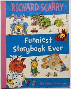 Richard Scarry 短編15話「Funniest Storybook Ever」スカーリー/ビジータウン/絵本/児童書/動物いっぱい/英語