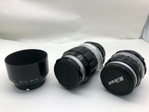 Nikon NIKKOR-Q Auto 1:3.5 f=135mm / NIKKOR-S Auto 1:2.8 f=35mm 一眼レフカメラ用 レンズ 2点 まとめ ジャンク 中古【UW050751】