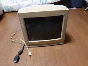 超古い感じです　1995年10月製　ブラウン管モニター　FUJITSU　カラーCRTディスプレイ15　FMV-DP84Y1　 富士通　多分入出力ケーブル付き