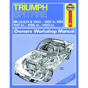 整備書 整備 修理 参考 マニュアル サービス リペア Triumph トライアンフ SPITFIRE スピットファイア 1962 1981 レストア ^在