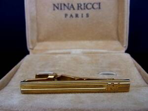 ■美品■№0752 ニナリッチ【NINA RICCI】【ゴールド】■タイピン・ネクタイ ピン♪