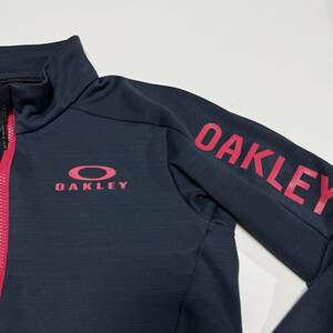 美品 オークリー トラックジャケット ジャージ キッズ160 レディース　　OAKLEY ストレッチ スポーツ トレーニング タウンユース 雅瀬1040