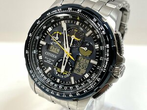 ★CITIZEN シチズン プロマスター ブルーエンジェルス U680-S107326 エコドライブ 腕時計 ワールドタイム電波時計 稼働品 中古★003558