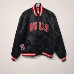 80s～90sUSA製　スターター×NBAオフィシャル　シカゴブルズ スタジャン