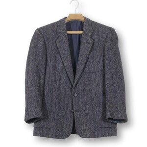 【美品】ペイトンプレイス × ハリスツイード ジャケット S M メンズ A5 グレー ヘリンボーン柄 tqe Harris Tweed 日本製 秋冬 ★美品★