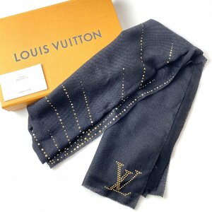 ルイ ヴィトン LOUIS VUITTON レディース ストール エトールサニー タグ付き ブラック カシミア M71596