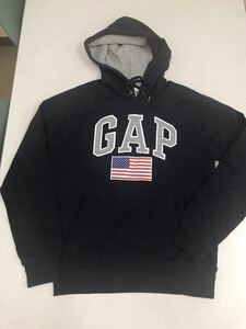 ●ＧＡＰ●新品●ＸＳ●ロゴパーカー●星条旗●USA●ネイビー●ギャップ●正規店の品物●1-1